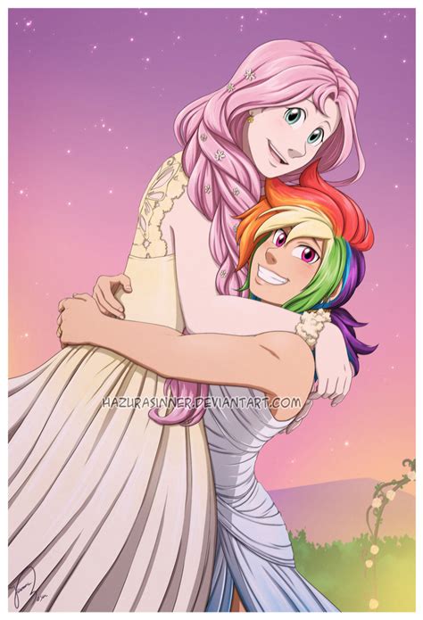 Rainbow And Fluttershy S Wedding By Hazurasinner On Deviantart