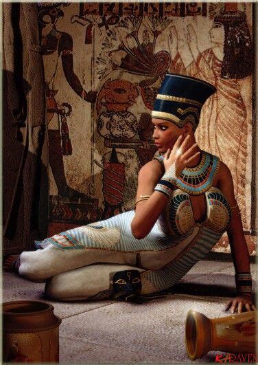 Depiction Of Nubian Queen Nefertiti Nefertiti Nubian