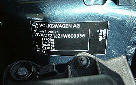 vw golf vin number vehicle identification chassis number locations  vin decoder vin number