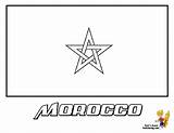 Morocco Flagge Yescoloring Coloringhome sketch template