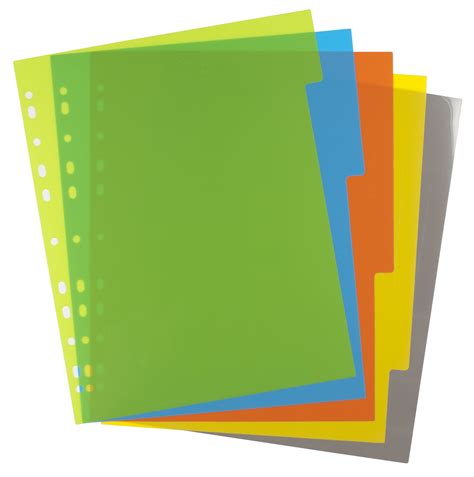 set  wide index file dividers accent stationers