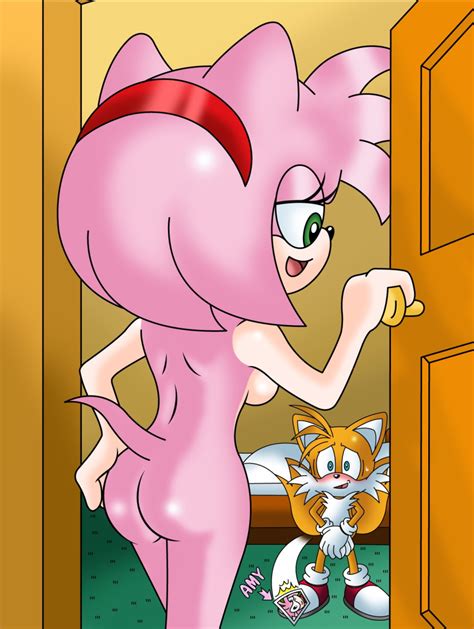 rule 34 amy rose ass fur furry tail multiple tails nude sonic series tagme tail tails 1437931