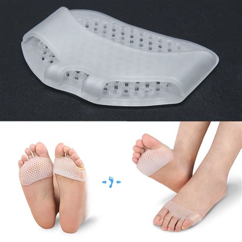 dropshipping pair silicone heel pads soft forefoot  yard pads invisible high heel shoes
