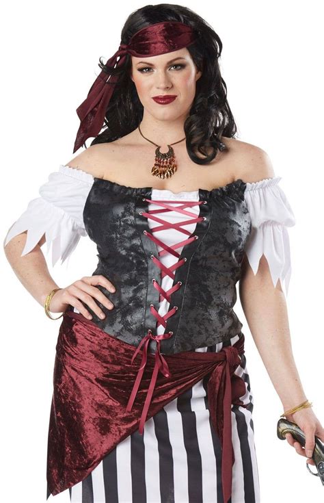 Beauty Pirate Womens Plus Size Costume Sexy Pirate Costume