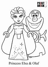 Lego Coloring Pages Friends Brick Frozen Girls Colorare Da Disegni Disney Movie Printable Colouring Drawing Color Bionicle Immagini Point Wall sketch template