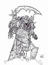 Warhammer Marines Typhus Chaos Nurgle Traveller 40k Plague Drawings Sketches Dakkadakka Khorne sketch template