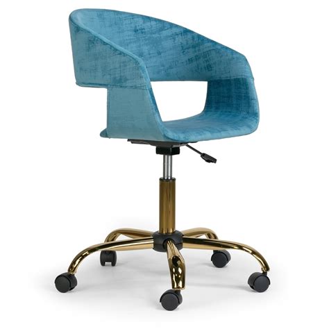 view light blue velvet office chair images millicent  mcguire