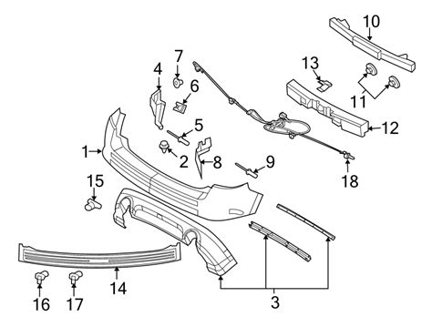 ford edge cover wsport deflector  grille protector rear molding valance