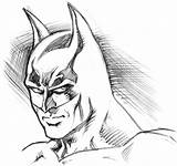 Batman Sketch Head Cartoon Drawings Andypriceart Drawing Deviantart Deviant Coloring sketch template