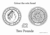 Colouring British Coins Sheets Money Color Sparklebox Pages Preview Choose Board sketch template