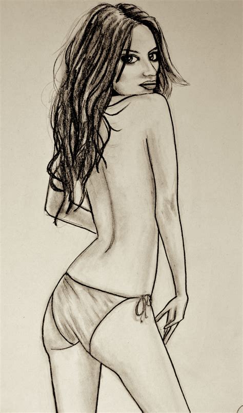 girl in bikini sketch by zadgirl on deviantart