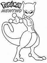 Coloring Pokemon Mewtwo Pages Printable Legendary Mew Mutu Color Print Drawing Template Cute Drawings Mega Books Az Choose Board sketch template