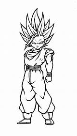 Gohan Coloring Pages Super Saiyan Dragon Ball Goku Ssj2 Drawing Clipart Printable Color Print Clip Piccolo Comments Getcolorings Getdrawings Library sketch template