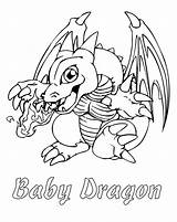 Dragon Coloring Baby Pages Cute Bubakids sketch template