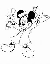 Mickey Mouse Coloring Graduation Downloadable Disneyclips Via Tag sketch template