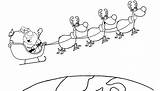 Weihnachten Weihnachtsmann Rentierschlitten Ausmalbilder Malvorlage Schlitten Ausmalen Malvorlagen Kostenlose Kinder Familie sketch template