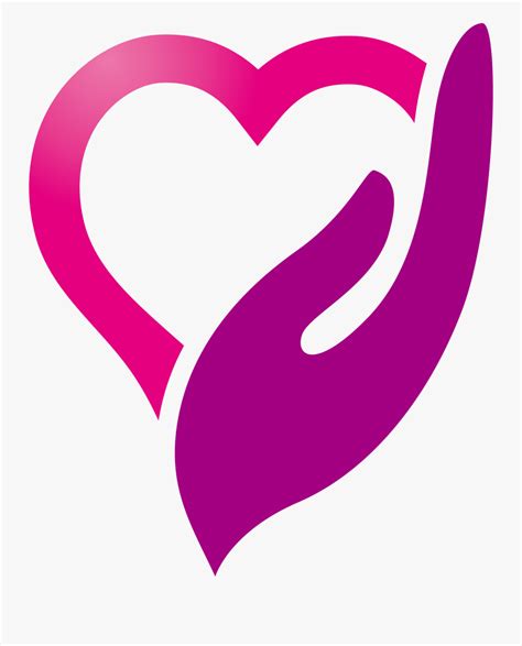 health care home care service logo  caring health heart  hands logo  transparent
