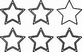 Coloring Star Happy Six Wecoloringpage sketch template