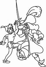 Pan Peter Coloring Pages Hook Captain Disney Flying Fight Color Getcolorings Printable Peak Luxury Awesome Print sketch template