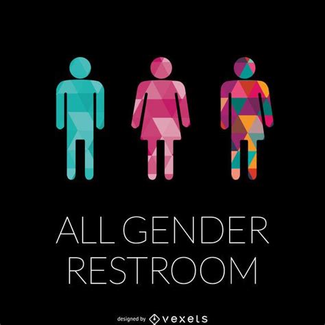 lgbt genders restroom sign vector download