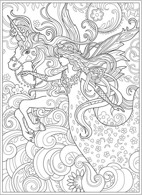 magical fairy coloring pages stamping