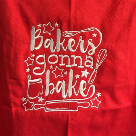 bakers gonna bake embroidery design embroidery designs