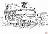 Coloring Hummer Pages Army Skip Main Drawing sketch template