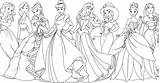 Princess Coloring Disney Pages sketch template