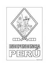 Independencia Próceres Perú sketch template