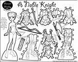 Knight Marisole Paper Monday Noble Printable Dolls Doll Friends Print Coloring Pages Paperthinpersonas Click Pdf Colouring Thin Choose Board Personas sketch template