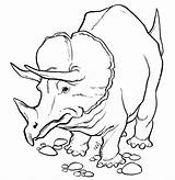 Coloring Pages Triceratops Dinosaur Printable Kids Coloringme Dinosaurs Long sketch template
