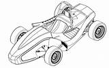 Kart Colorare Disegni Dragster Colouring Karts Drawing Rally Outlaw Drag sketch template