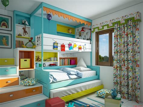 colorful kids bedroom paint ideas  energetic kids roohome