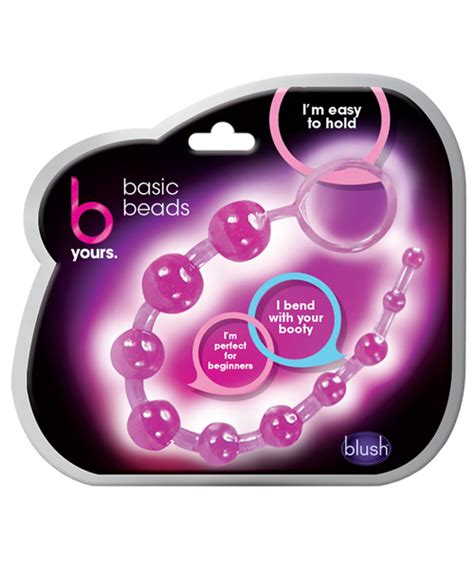 blush b yours basic anal beads beginner friendly sex toy purple ebay