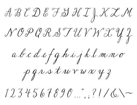 handwriting alphabet fonts images cursive font alphabet letters