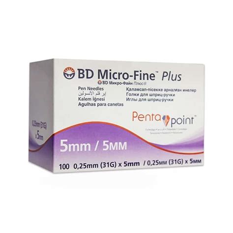 bd micro fine penta point sterile  needles mm    units aot meds