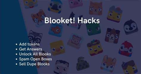 blooket hacks   updated add tokens unlock  blooks