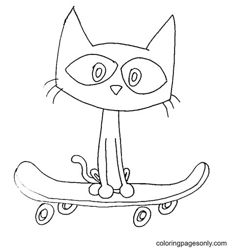 pete  cat easter coloring pages pete  cat coloring pages