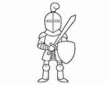 Coloring Shield Sword Knight Medieval Pages Dibujo Knights Coloringcrew Visit sketch template