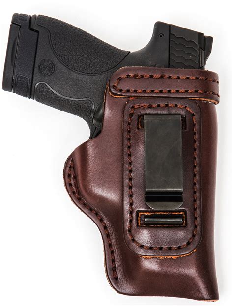 buy  holster store springfield hellcat leather holster   waistband  hand brown