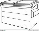 Dumpster Clipart Drawing Trash Garbage Bin Vector Bins Paintingvalley Stock Drawings Illustration Clipground Choose Board Dreamstime sketch template