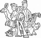 Kratts Wild Coloring Pages Kids sketch template