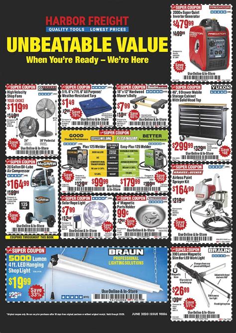 harbor freight tools  offers special buys  june