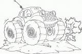 Monster Truck Coloring Pages Bug Finished Sheets Boys sketch template