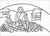 Colouring Things Market Do Cafod Cool Vegetables Mohammed sketch template
