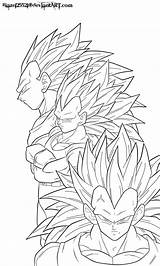 Vegeta Coloring Pages Ssj4 Ssj3 Lineart Deviantart Dragon Ball X3 Gotenks Drawings Library Clipart Drawing Clip Popular sketch template