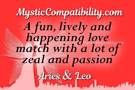 Aries And Leo Match Aries And Leo Love Compatibilityaries