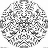 Geometric Islamic Printable Coloringhome Elementary Getcolorings Circles sketch template