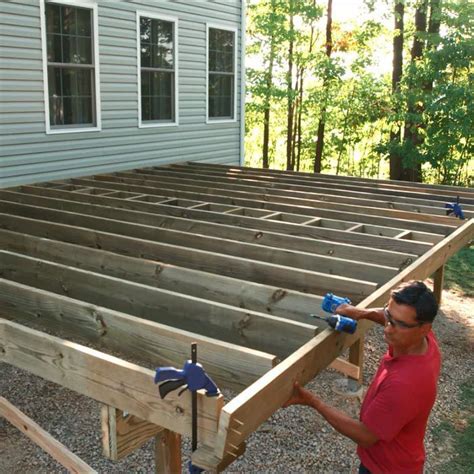 build  deck post holes  deck framing deck framing building  deck frame deck