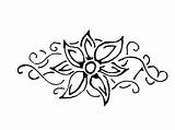 Tribal Flower Flowers Library Clipart sketch template